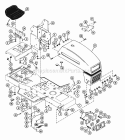 Part Location Diagram of 53502800 Ariens Main Frame W/Decals