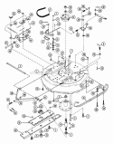 Mower 32" Diagram and Parts List for 935005 002915 Ariens Lawn Tractor