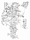 Mower 38" Diagram and Parts List for 935003 000101 Ariens Lawn Tractor