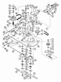 Mower 38" Diagram and Parts List for 935003 006184 Ariens Lawn Tractor