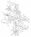 Rotary Mower 32" Diagram and Parts List for 935029 000101 Ariens Lawn Tractor