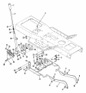 Attachment Lift Diagram and Parts List for 935005 004500 Ariens Lawn Tractor