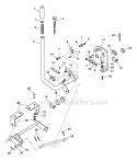 Attachment Lift Diagram and Parts List for 936006 001150 Ariens Lawn Tractor