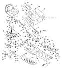 Frame & Rear Deck Diagram and Parts List for 936006 001150 Ariens Lawn Tractor