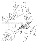 Rear Wheel & Gear Drive Diagram and Parts List for 936006 001150 Ariens Lawn Tractor