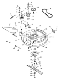 Rotary Mower 32" Diagram and Parts List for 936006 001150 Ariens Lawn Tractor