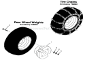 Tire Chains & Rear Wheel Weights (Accessories 736002 & 736003) Diagram and Parts List for 936010 000101 Ariens Lawn Tractor
