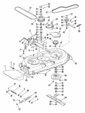 Rotary Mower 38" Diagram and Parts List for 935026 000101 Ariens Lawn Tractor