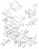 Frame And Rear Deck Diagram and Parts List for 935029 000101 Ariens Lawn Tractor