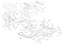 Frame & Rear Lawn Tractor Diagram and Parts List for 936034 000101 Ariens Lawn Tractor