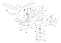 Mower Lawn Tractor, Belts And Blades - 40" Diagram and Parts List for 936034 000101 Ariens Lawn Tractor