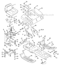 Steering Diagram and Parts List for 936005 000101 Ariens Lawn Tractor