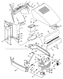 Page M Diagram and Parts List for 936005 000101 Ariens Lawn Tractor