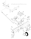 Hanger Arm Diagram and Parts List for 936005 000101 Ariens Lawn Tractor