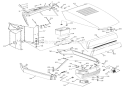 Hood & Dash Diagram and Parts List for 936008 000101 Ariens Lawn Tractor