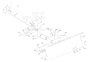 42" Front Blade (Model 836001) Diagram and Parts List for 936008 000101 Ariens Lawn Tractor