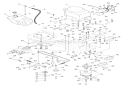 Engine & Belt Drive Diagram and Parts List for 936013 000101 Ariens Lawn Tractor