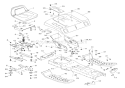 Frame & Rear Deck Diagram and Parts List for 936013 000101 Ariens Lawn Tractor