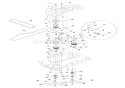 42" Mower Spindle Diagram and Parts List for 936320 000101 Ariens Lawn Tractor