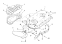 Part Location Diagram of 01584451 Ariens Weldment-Baffle Upper Right Hand