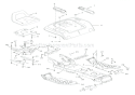 Frame & Rear Deck Diagram and Parts List for 936316 000101 Ariens Lawn Tractor