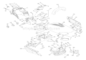Hood, Dash & Battery Diagram and Parts List for 936316 000101 Ariens Lawn Tractor