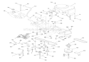 Engine, Fuel Tank And Belt Drive Diagram and Parts List for 936034 000101 Ariens Lawn Tractor