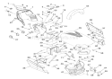 Hood, Dash And Battery Diagram and Parts List for 936034 000101 Ariens Lawn Tractor
