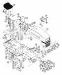 Frame Assembly Diagram and Parts List for 935003 006184 Ariens Lawn Tractor