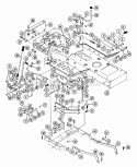 Linkage Assembly Diagram and Parts List for 935003 006184 Ariens Lawn Tractor