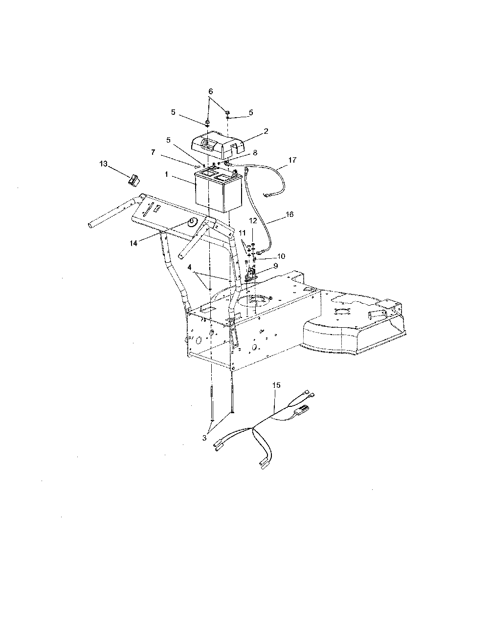 Electrical Diagram and Parts List for 91140300 2000-999999 Ariens Lawn Mower