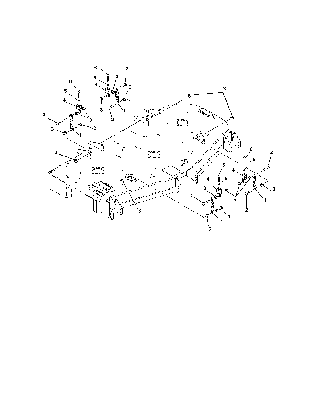 Mounting chains Diagram and Parts List for 99104000  Ariens Lawn Mower