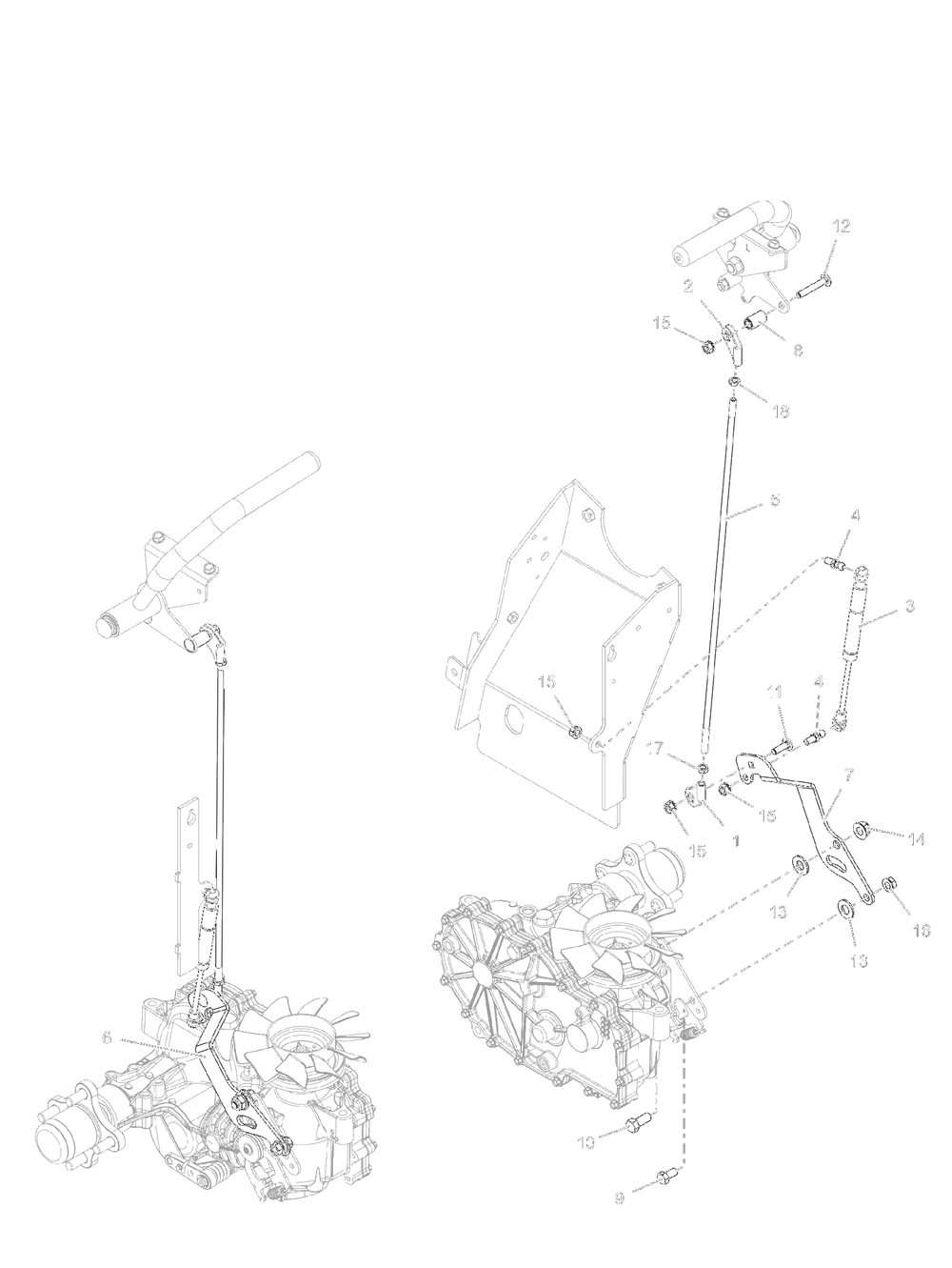 Drive Controls (Continued) Diagram and Parts List for 994302 000101 + Ariens Lawn Tractor Accessories