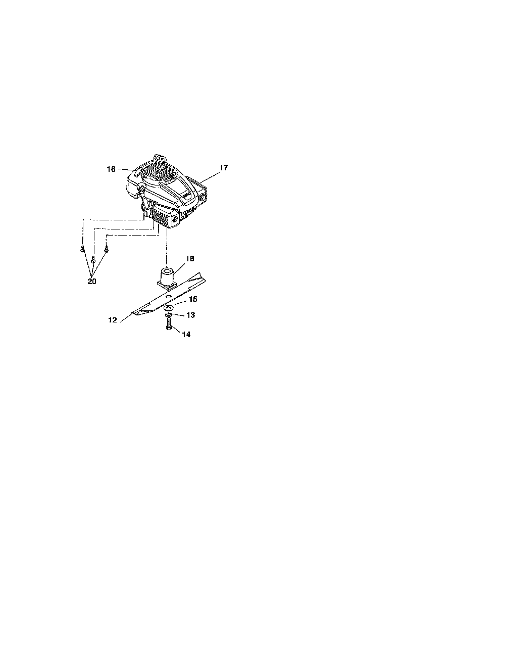 Engine/blade/belt Diagram and Parts List for 91116000 1138-999999 Ariens Lawn Mower