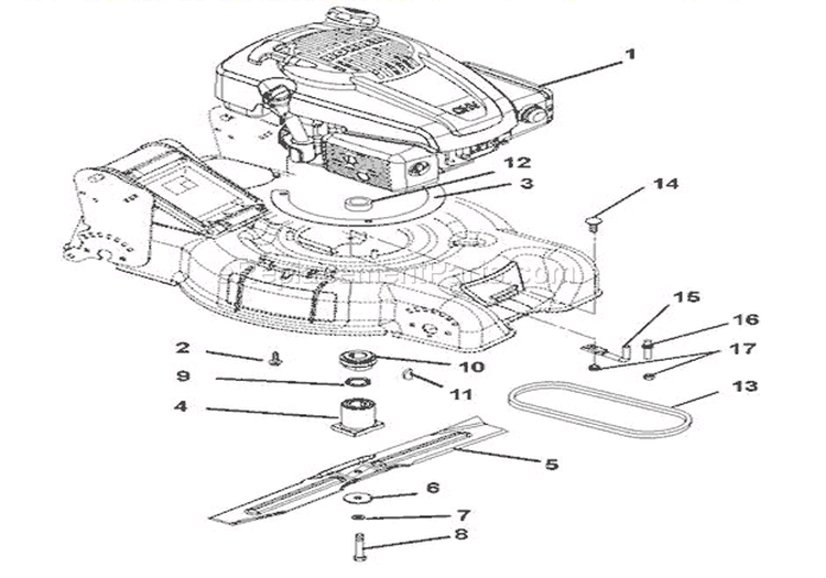 Handlebar And Controls Diagram and Parts List for 911151 000101 Ariens Lawn Mower