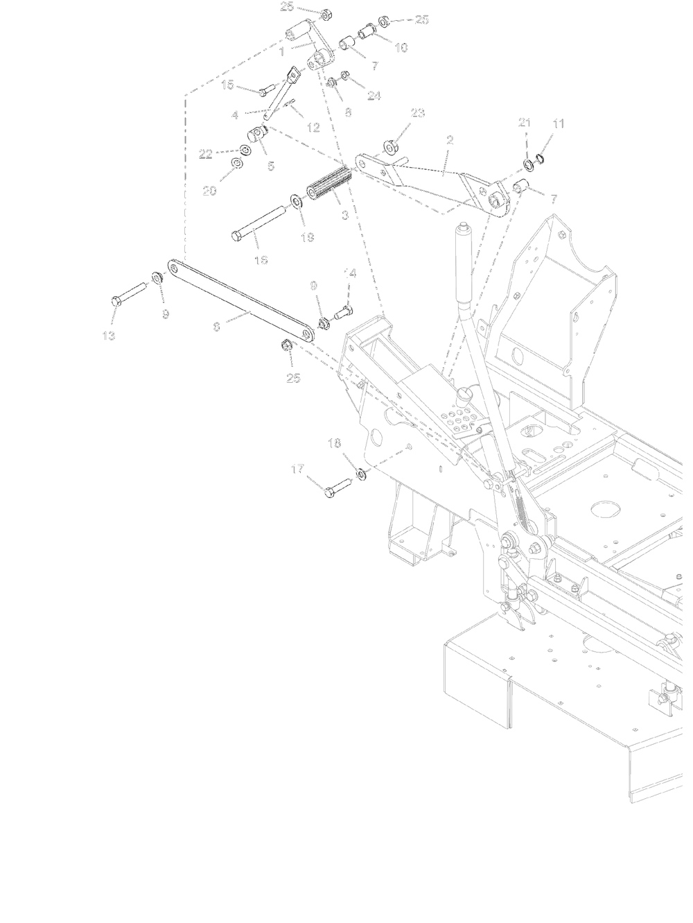 Deck Lift Foot Assist Diagram and Parts List for 994302 000101 + Ariens Lawn Tractor Accessories