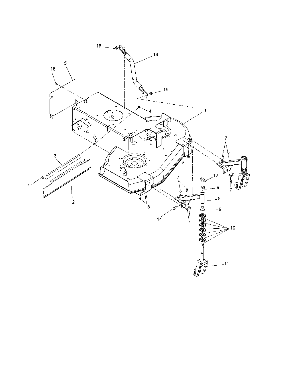 Frame/front caster Diagram and Parts List for 91141000  Ariens Lawn Mower