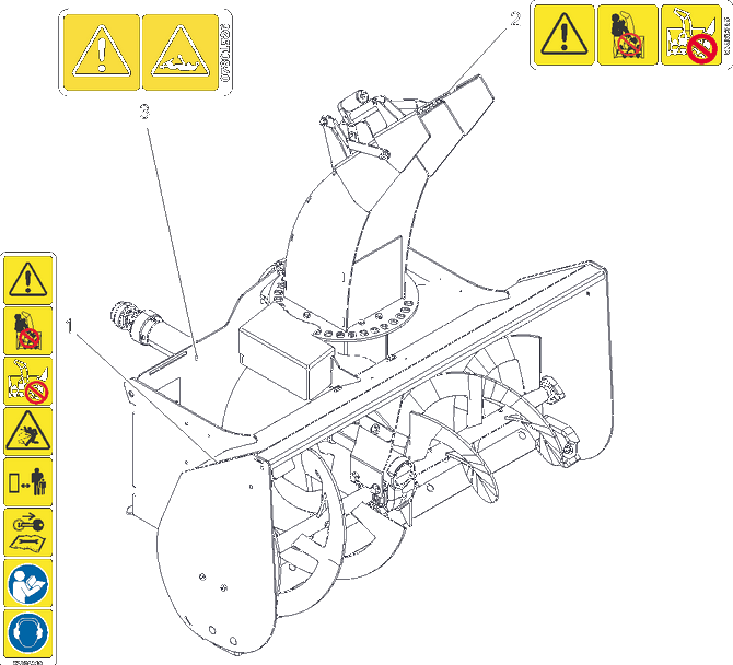 Decals Diagram and Parts List for 851301 000101 Ariens Lawn Tractor Accessories