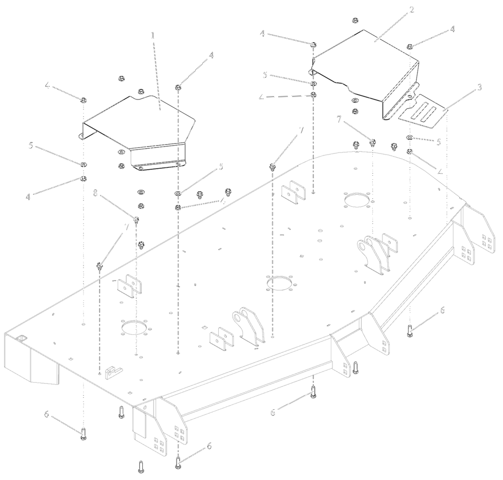 Belt Guards Diagram and Parts List for 991590 095000 + Ariens Lawn Tractor
