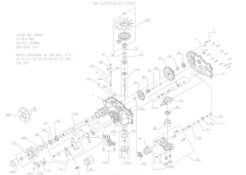 09360100 - Zt3100 Diagram and Parts List for 991590 095000 + Ariens Lawn Tractor