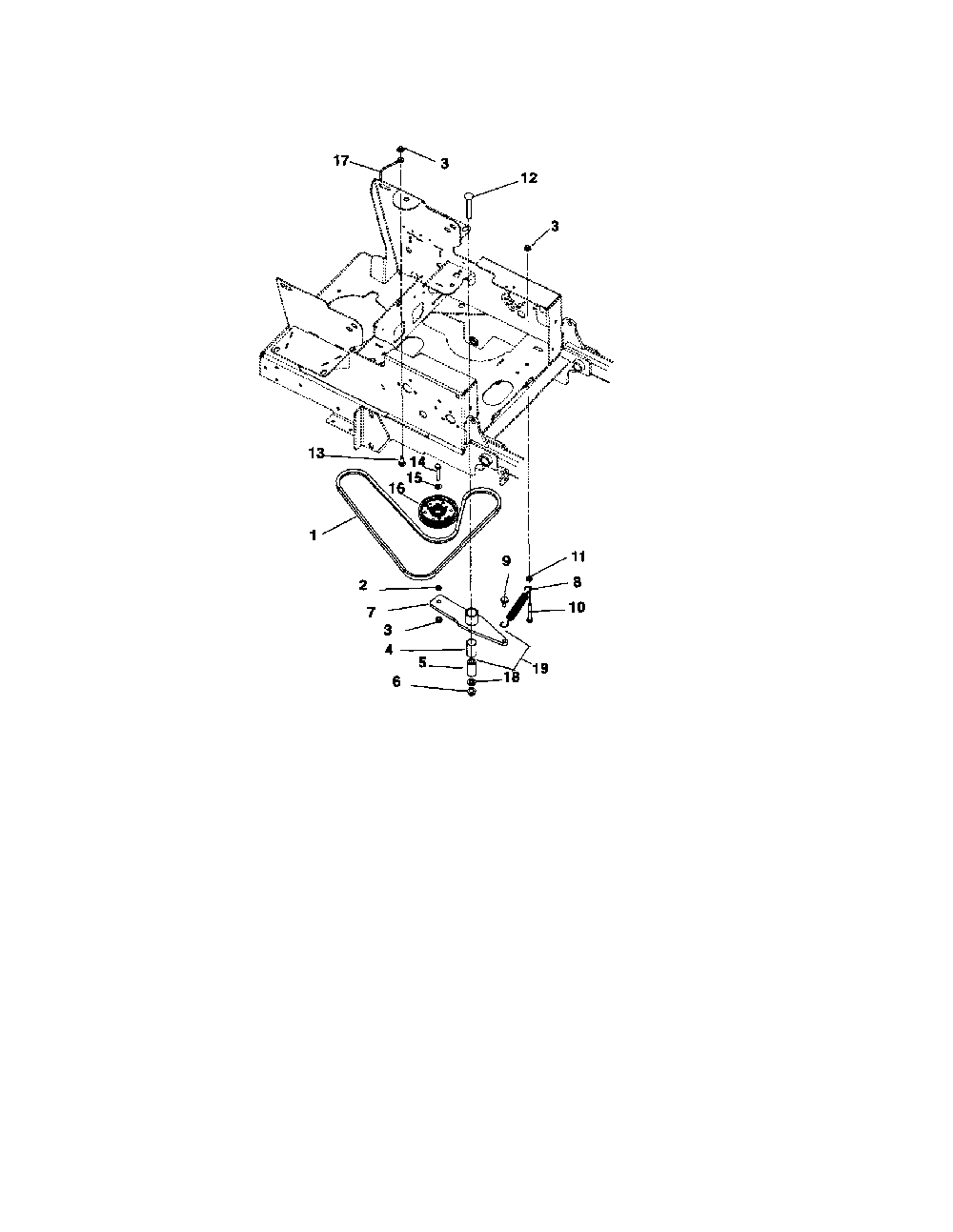 Hydro drive Diagram and Parts List for 99107300  Ariens Lawn Mower