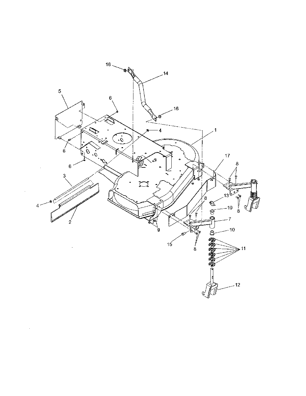 Frame/front caster Diagram and Parts List for 91140300 2000-999999 Ariens Lawn Mower