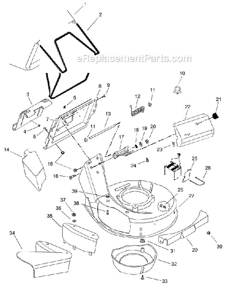 Mower Pan & Bag Diagram and Parts List for 911503 000101 Ariens Lawn Mower