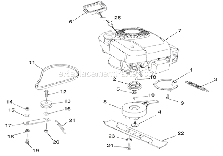 Engine - Bbc Diagram and Parts List for 911522 000101 Ariens Lawn Mower