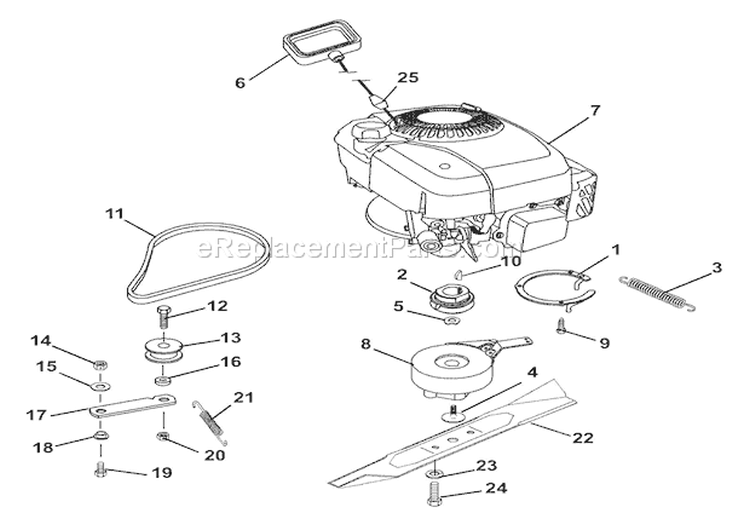 Engine - Bbc Diagram and Parts List for 911527 000101 Ariens Lawn Mower