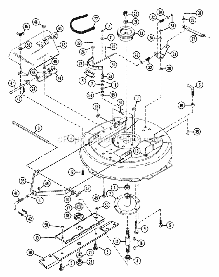 Mower 32" Diagram and Parts List for 935008 000101 Ariens Lawn Tractor