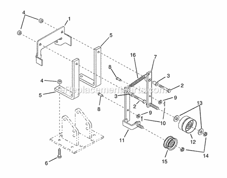 Shifting Assembly Diagram and Parts List for 901025 000101 Ariens Tiller
