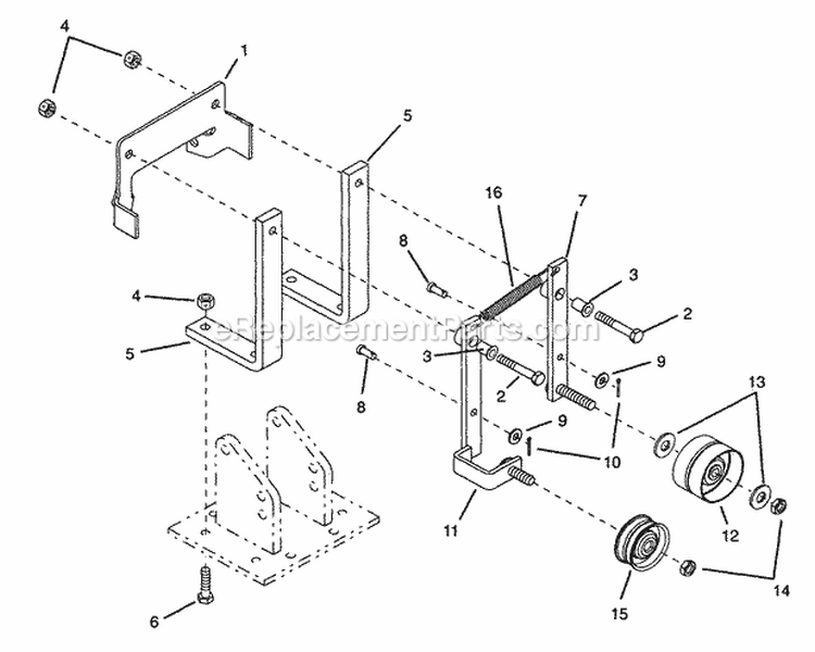 Shifting Assembly Diagram and Parts List for 901428 000101 Ariens Tiller