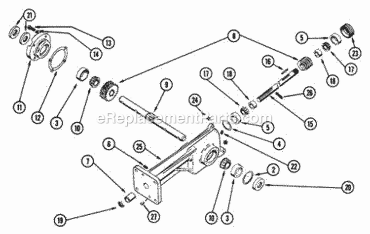 Page A Diagram and Parts List for 901009 000101 Ariens Tiller
