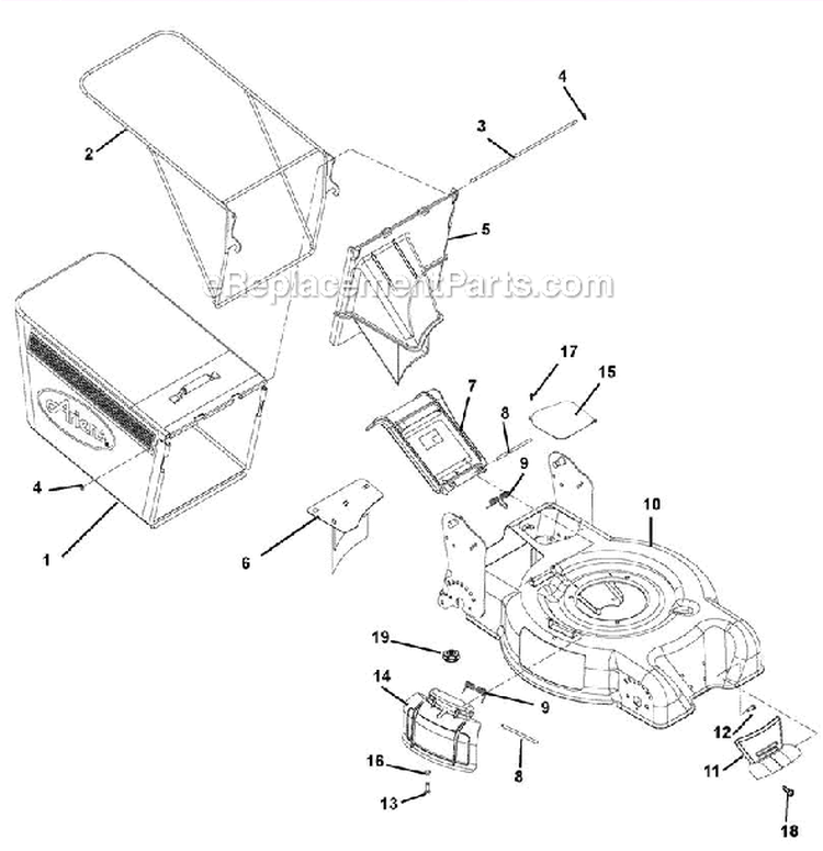 Page C Diagram and Parts List for 911111 002000 Ariens Lawn Mower